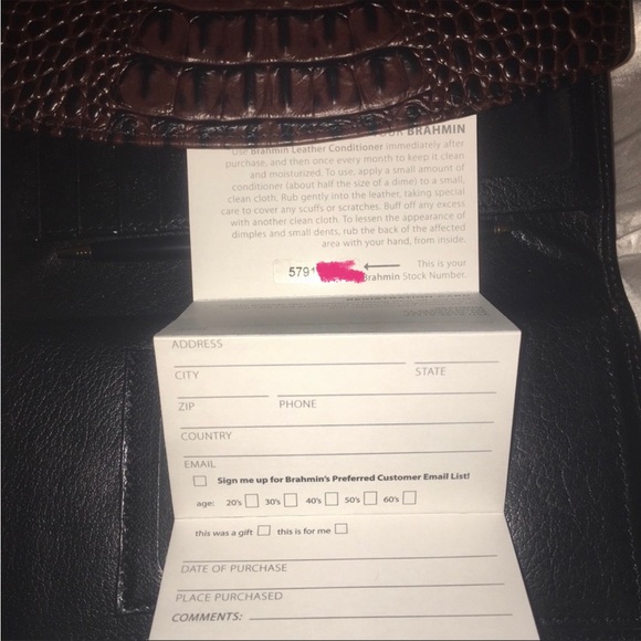 Brahmin Collete With Matching Clutch in Black Tusc - Picture 6 of 8